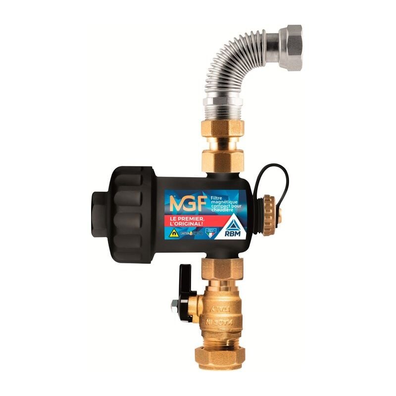 RBM - Filtre magnétique compact mgf Noir - Raccordement m 3/4'