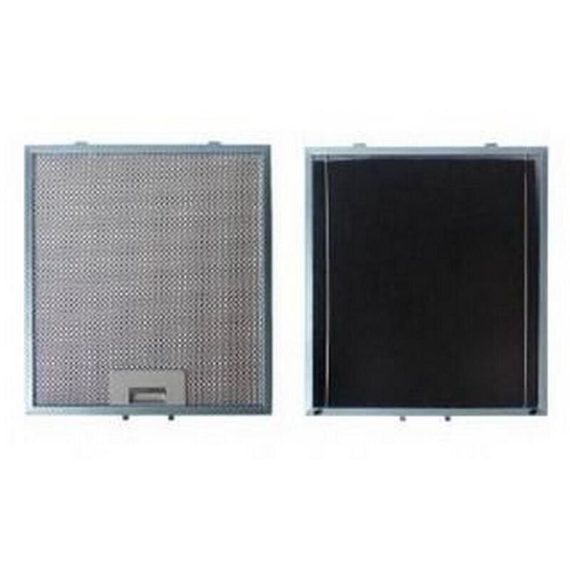 Filtre métal anti graisse (à l'unité) + charbon 303x278mm (74X1648) Hotte 97625 Sauter brandt, fagor