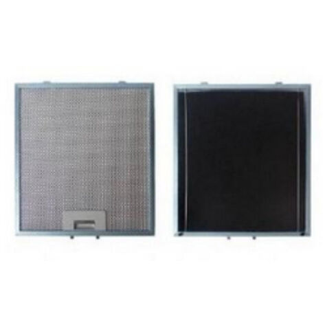 Filtre metal anti graisse (a l'unite) + charbon 303x278mm pour Hotte SAUTER 74X1648