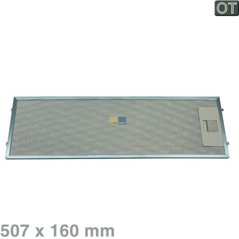 Filtre metallique pour Hotte Electrolux, Aeg 50.7x16cm réf : 4055344149