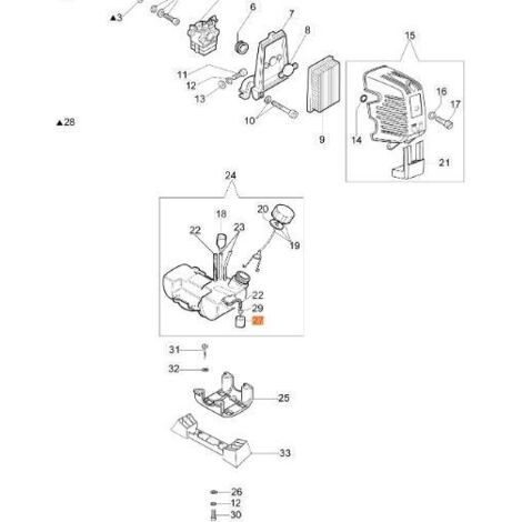 Filtre mixte EMAK d'origine 61110166R
