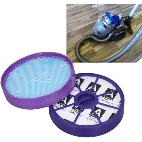 Filtre Moteur Avant/Arrière pour Dyson DC19 DC20 DC21 DC29 DC08 DC05 DC04 – Kit de Remplacement avec Élément Silicone et HEPA