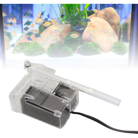 Filtre Mural Cascade Externe pour Aquarium Pompe à Oxygène Petite Tortue Filtre à Ouate Traitement Film Huileux QL-609 Non Inclus 220-240V-AUTRES