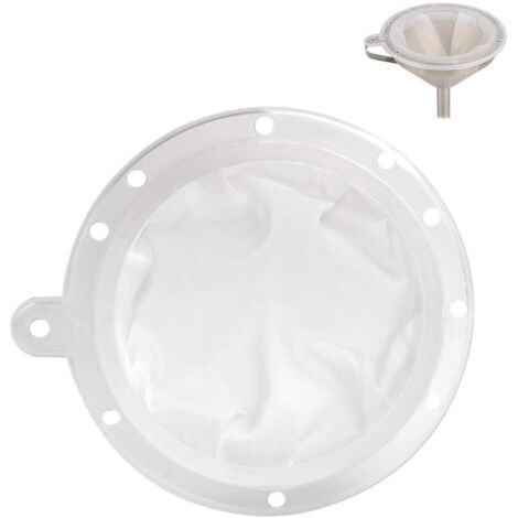 Filtre Nourriture(100 Mesh 13cm) en Nylon Réutilisable Passoire Alimentaire Plastique Tamis Nylon à Jus Lait Vin pour Entonnoir Pâtisserie et Cuisine,
