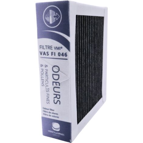 VENTILAIRSEC Filtre officiel VMI - Anti odeurs - pour VMI Urban, Cube et Cave - Purification d'Air Intérieur - Jetable