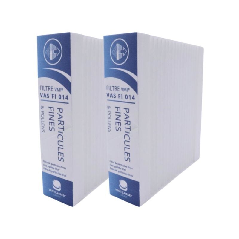 Ventilairsec - Filtre officiel vmi - Lot de 2 filtres Particules fines - pour vmi Urban, Cube, Cave et Galbé (ancienne génération) - Purification