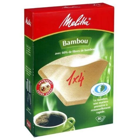 Filtre papier de bambou bg taille 1 x 4 80