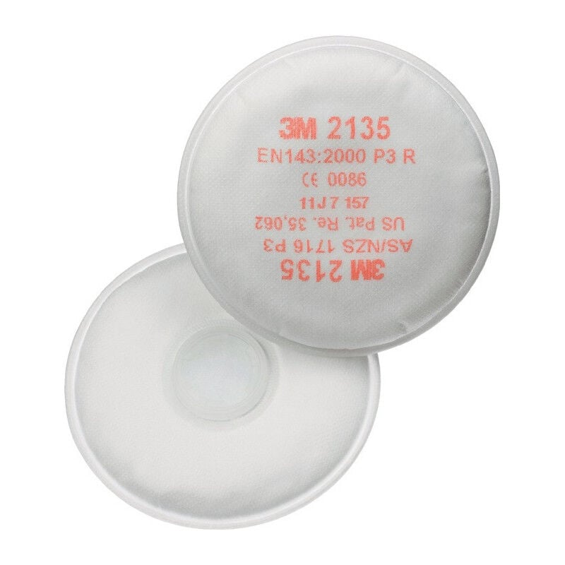 Filtre à particules rond 2135 EN 143:2000 P3 pour 4000370675-680 -690-691 3M (Par 20)