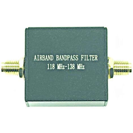 Filtre passe-bande aéronautique 118 MHz-138 MHz (BPF) pour réception uniquement --