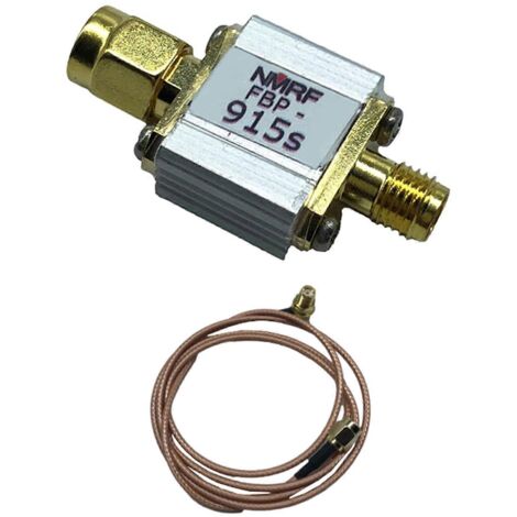 Filtre passe-bande pour récepteur RFID 915 MHz - Pièces détachées pour filtre passe-bande dédié : hôte, adaptateur et ligne.
