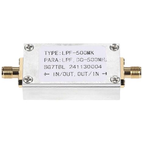 Filtre passe-bas LC LPF-500MK DC-500 MHz, avec connecteur SMA