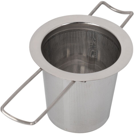 Filtre Pliable pour Infuseur à thé en Maille D'Acier Inoxydable avec Couvercle pour les Amateurs de café et les Amateurs de thé Matériau Anti-alimentaire Passoire à thé en Acier.