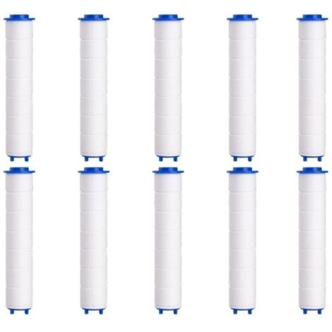 Filtre Pommeau de Douche (95mm)，10 Pcs Filtre Douche en Coton PP de Douchette Anti-calcaire Amovible pour Douchette