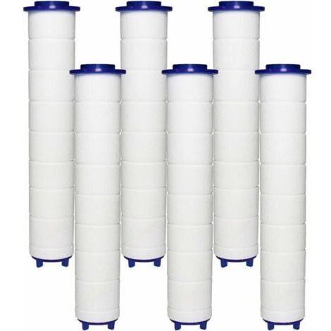FILTRE Pommeau Douche 6 Filtres en Coton PP, Élément Filtrant en Coton PP pour Douchette et Filtre Ionique, pour Pommeau Douche Pluie