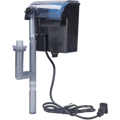 Filtre pour Aquarium 10W Pompe à Eau Extérieure Silencieuse Équipement 3 en 1 Cascade