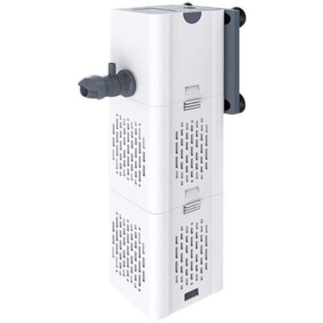 Filtre pour aquarium d'intérieur 80-250 L, 15 W, débit 1000 L/h, pompe de filtration interne avec éponges filtrantes