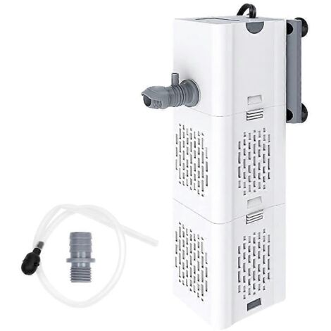 Filtre pour aquarium : pompe de filtration interne 4 en 1 6 W 110 V avec oxygénation et brassage de l'eau. - AquaForge