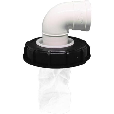 Filtre pour couvercle de conteneur IBC, couvercle cylindrique droit de 165 mm, angle de 90°, convient aux conteneurs IBC 1000 L DN150.
