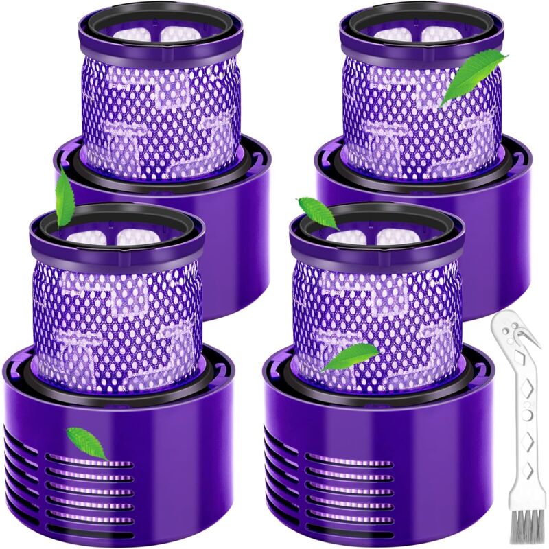 4 Packs Filtre pour Dyson V10 SV12,Filtres pour Dyson Cyclone V10 SV12 Series V10 Absolute/Animal/Total Clean/Motorhead Aspirateurs, Filtre de
