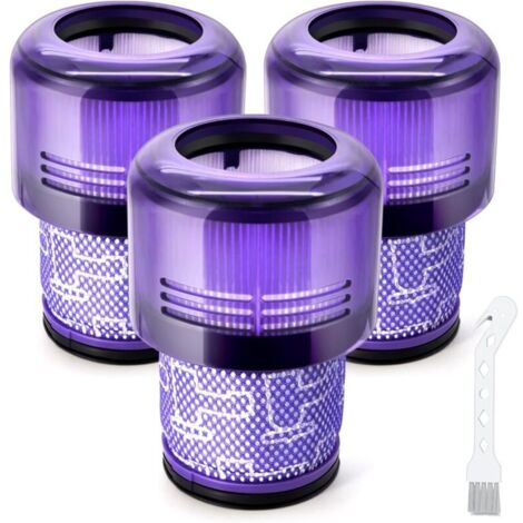 Filtre pour Dyson V11, 3 Packs Filtres de remplacement pour Dyson V11 Absolute Extra Pro Animal Torque Drive Motorhead V15 Detect SV14 SV17 SV22 Accessoires Remplacer DY-970013-02