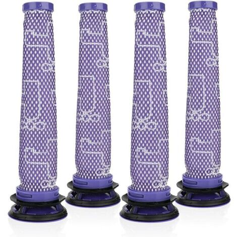 Filtre pour Dyson V6 V7 V8 de Remplacement Série. Rechange de Filtre Pré-Moteur 4 Pièce. HEPA Filtre pour Aspirateur Dyson. Dyson Accessoire Filtre Pré-Moteur