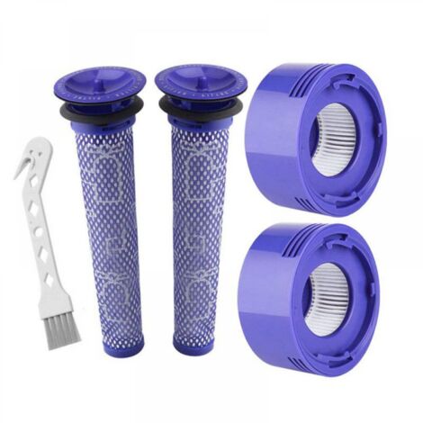 Filtre pour Dyson V7 et V8, iltres de Rechange aspirateur pour Dyson,Absolute et Animal, 2 Post-filtres HEPA et 2 pré-filtres pour Dyson V7 et V8