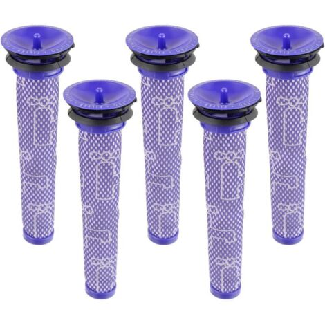 Filtre pour Dyson V8/V7, Filtres de Rechange Lavable pour Aspirateur Dyson V7/V8 Absolute et Animal, Accessoire Aspirateur pour Dyson V8 Avec 5 Pré-Filtres HEPA