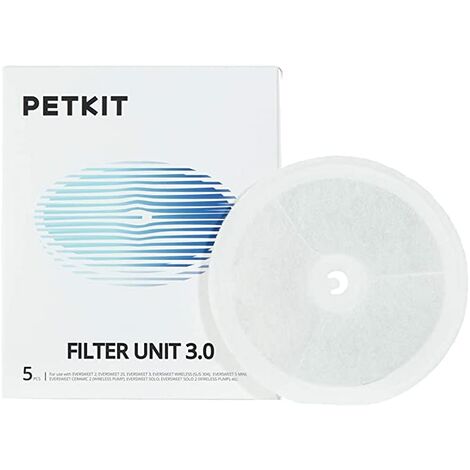 Filtre pour fontaine à eau PETKIT 3.0 – Compatible EVERSWEET 1 et 2 – Filtration haute qualité avec charbon actif et résine échangeuse d'ions