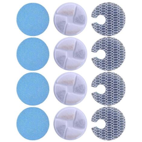 Filtre pour fontaine à eau pour chat, système de filtration à trois niveaux, remplacement de filtre pour chat