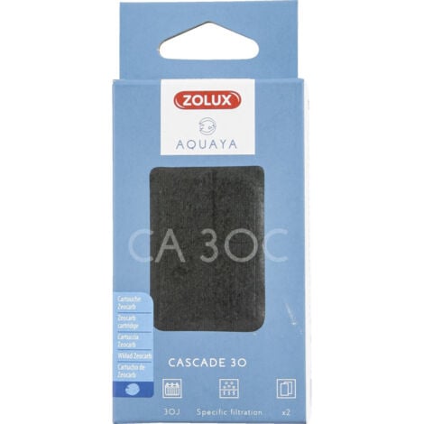 Filtre pour pompe cascade 30, filtre CA 30 C cartouche zeocarb x 2. pour aquarium. - zolux