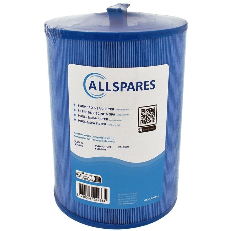Filtre pour spa SC714-S / 60401M / PWW50P3-M (antibactérien)