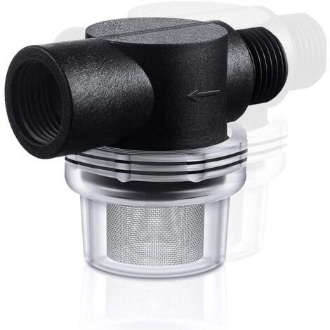Filtre pré-filtre à visser pour pompe de jardin et distributeurs d'eau domestiques - Pompe à jet submersible pour machines à laver - 50 Mesh