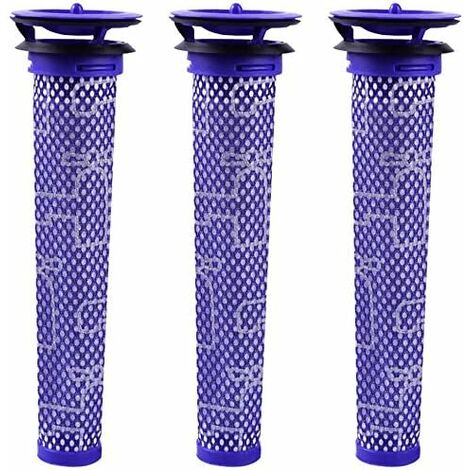 Filtre Pré-Moteur de Rechange pour Dyson V6 V7 V8 DC58 DC59 DC61 DC62 DC74，Irisfr（3pcs）