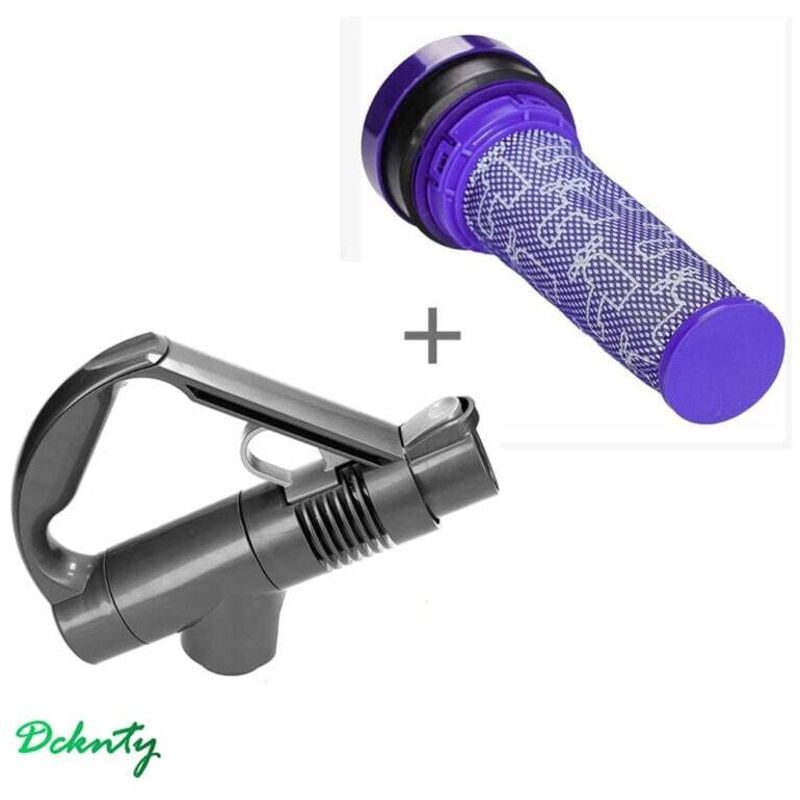 Image of Filtre Pré-Moteur et Poignée de Rechange Compatible Aspirateur Dyson DC37 DC39C DC53 Pièce Détachée
