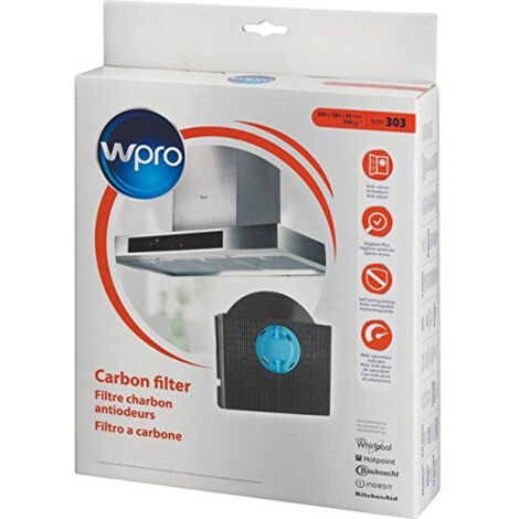 filtre rectangulaire FAT303 type 303 pour Hotte WHIRLPOOL 484000008581, C00307667