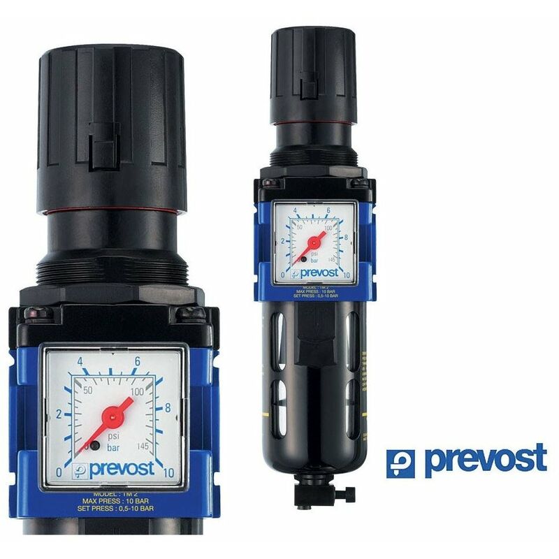 Filtre régulateur simple bloc - Taraudage 3/8 - 10 bar -tm SM2 Prevost