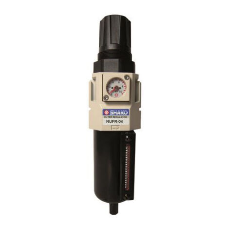 Filtre régulateur pneumatique+mano+support 3/8