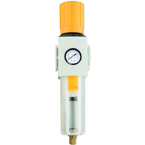 Filtre régulateur RS PRO EA4000, G 1/2, Filtration 5µ, 10 bars ( Prix pour 1 )