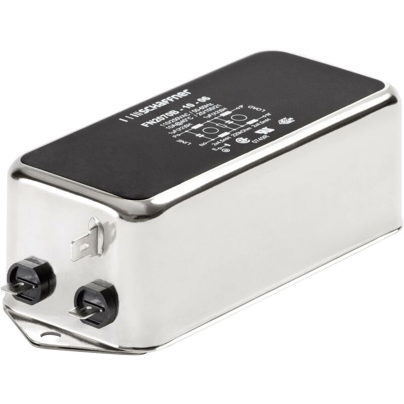 Schaffner - Filtre d'alimentation fn 2070-1-06 avec connecteur femelle pour appareil 250 v/ac 1 a 22 mH (l x h) 85 mm x 30.3 mm 1 pc(s) Y06806