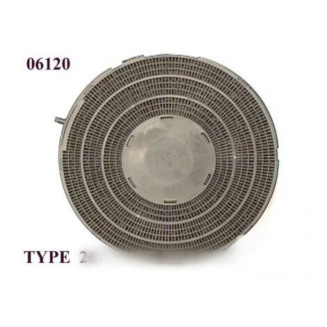 Filtre rond a charbon actif type 26 pour Hotte WHIRLPOOL 481281718528
