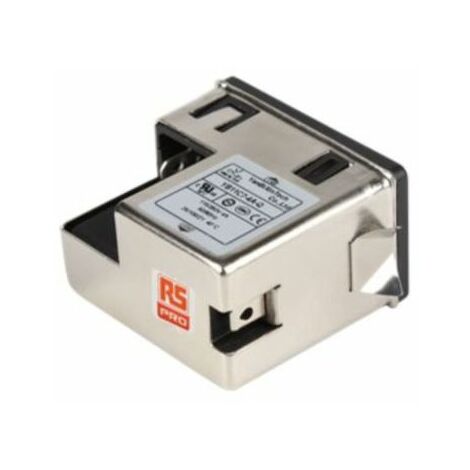 Filtre secteur RS PRO, 4A max, 2 phases, 250 V c.a. max, Montage sur châssis