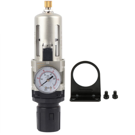 Filtre Séparateur Eau-Huile pour Compresseur à Air avec Régulateur de Pression et Couvercle en Fer