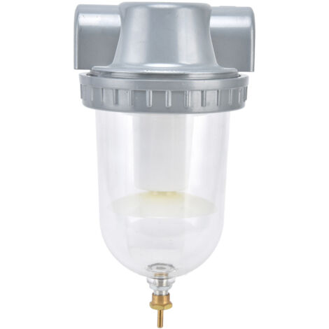 Filtre séparateur eau-huile pour compresseur à air, haute précision 0.63MPa, avec cuve transparente, modèle QSL-20 G3/4