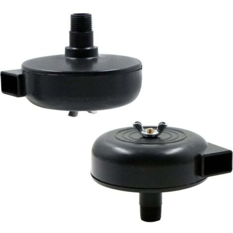 Filtre silencieux à air comprimé - 2 Pcs Compresseur d'air Filtre Silencieux, 3/8" 16mm Male Filetage Metal Coque Air Compresseur Silencieux Filtre pour les chaudières à compresseur d'air
