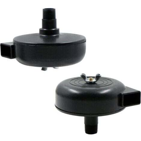 Filtre silencieux à air comprimé - 2 Pcs Compresseur d'air Filtre Silencieux, 3/8" 16mm Male Filetage Metal Coque Air Compresseur Silencieux Filtre pour les chaudières à compresseur d'air
