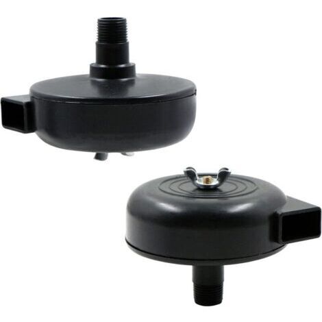 Filtre silencieux à air comprimé - 4 Pcs Compresseur d'air Filtre Silencieux, 3/8" 16mm Male Filetage Metal Coque Air Compresseur Silencieux Filtre pour les chaudières à compresseur d'air