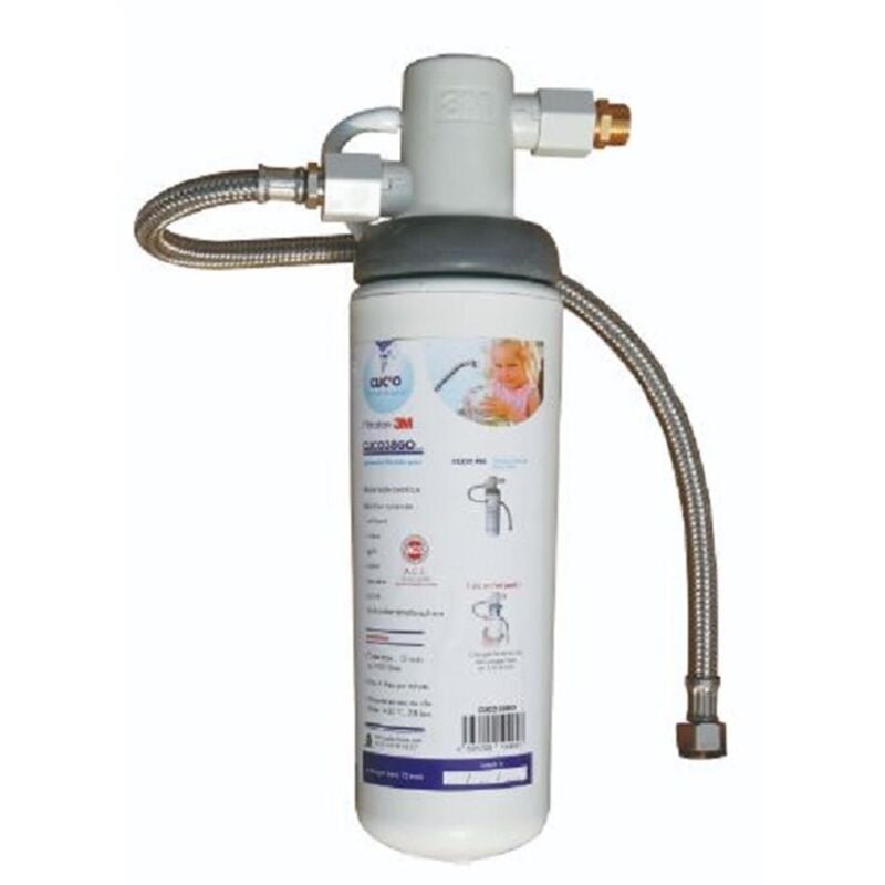 Filtre sous évier purificateur d'eau système clic'o Technologie 3M - Système clic'o