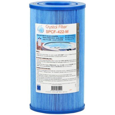 Filtre spa Crystal Filter® SPCF-422-M Compatible Pleatco PRB35-IN-M - Unicel C-4335AM - Darlly 40353