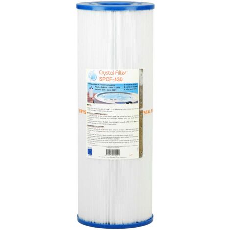 Filtre spa Crystal Filter® SPCF-430 - Compatible Pleatco PLBS75 - Filbur FC-2971 - Unicel C-5374 - Darlly 50651 ou SC777