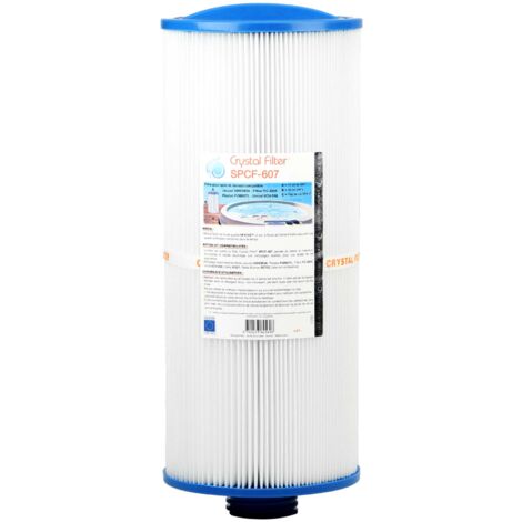 Filtre Spa Crystal Filter® SPCF-607 compatible Jacuzzi 6000383A - Pleatco PJW60TL-F2S - Unicel 6CH-960 - Darlly 60521